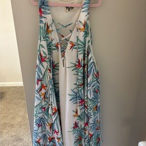 Mumu Tropical Print Dress
